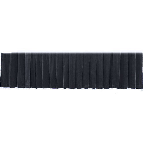 The Screen Works Drapery Panel for the 16'x50" Classic Screen - 15 oz Encore IFR Polyvelour - Black