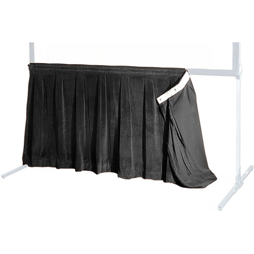 The Screen Works 48" Skirt for the 8'2"x13'11" E-Z Fold Projection Screen-Black