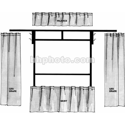 The Screen Works Trim Kit for the E-Z Fold 9x9' Projection Screen (Burgundy)