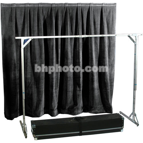 The Screen Works E-Z Fold Tech Surround (15 oz Encore IFR Polyvelour, Black)