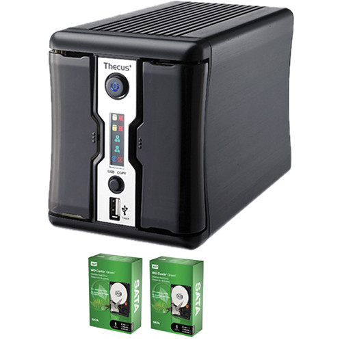Thecus 2TB (2x1TB) N2200PLUS Home NAS Server Kit