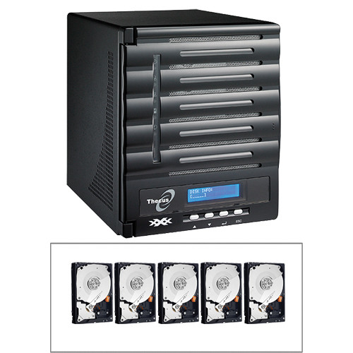 Thecus N5200XXX Enterprise 5-Bay NAS Server with 10TB Storage