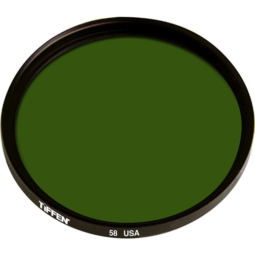 Tiffen 125C (Coarse Thread) Green #58 Glass Filter for Black & White Film
