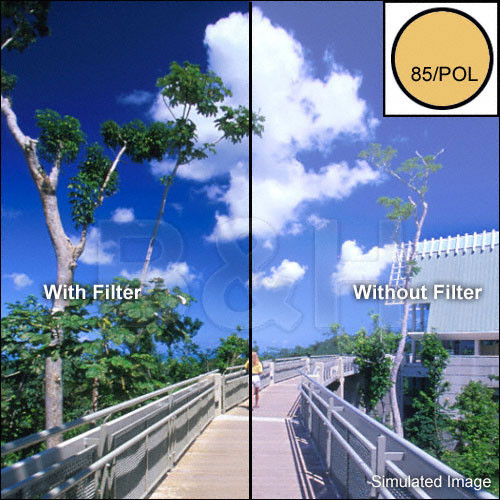 Tiffen 138mm 85 Linear Polarizer Filter (Non-Rotating)
