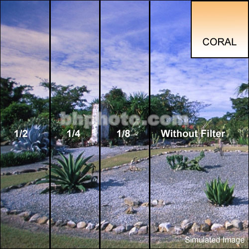 Tiffen 2 x 2" 1/8 Coral Soft-Edge Graduated Filter