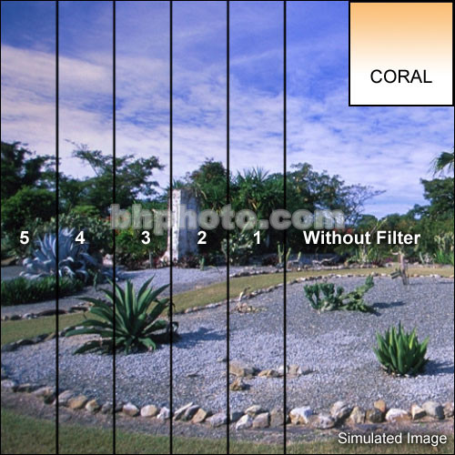 Tiffen 2 x 2" 5 Coral Soft-Edge Graduated Filter