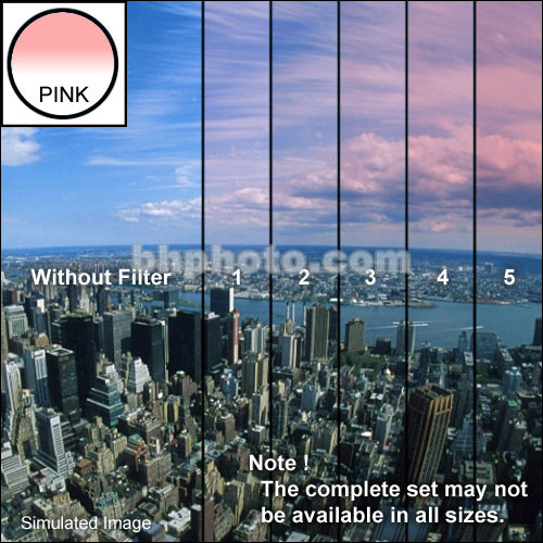 Tiffen 2 x 2" 1 Pink Hard-Edge Graduated Filter