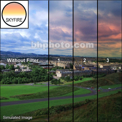Tiffen 2 x 3" 1 Skyfire Graduated Filter (Horizontal Orientation)