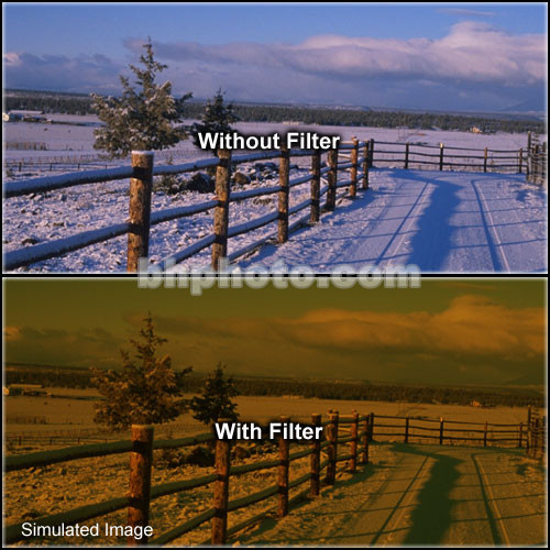 Tiffen 2 x 3" 3 Tobacco Hard-Edge Graduated Filter (Horizontal Orientation)