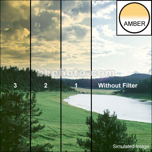 Tiffen 3 x 3" Complement Amber 2 Filter