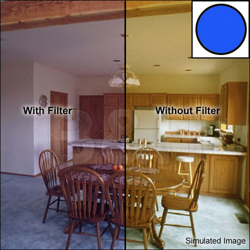 Tiffen 3 x 3" Decamired Blue 6 Cooling  Glass Filter