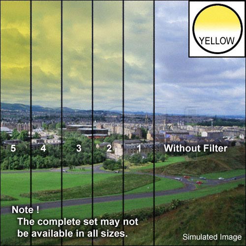 Tiffen 3 x 4" 4 Yellow Hard-Edge Graduated Filter (Vertical Orientation)