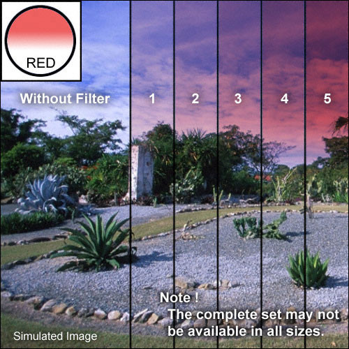 Tiffen 4 x 4" 3 Red Soft-Edge Graduated Filter