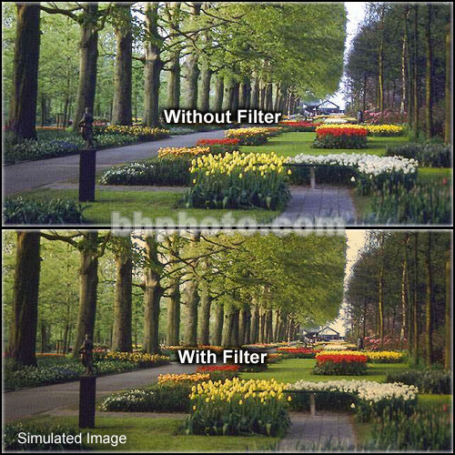 Tiffen 4 x 5.65" 1 Tangerine Hard-Edge Graduated Filter (Vertical Orientation)