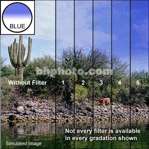 Tiffen 4 x 5" Blue 3 Soft Edge Graduated Filter