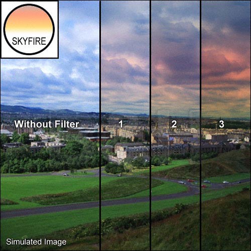 Tiffen 4 x 5" 2 Skyfire Graduated Filter (Horizontal Orientation)