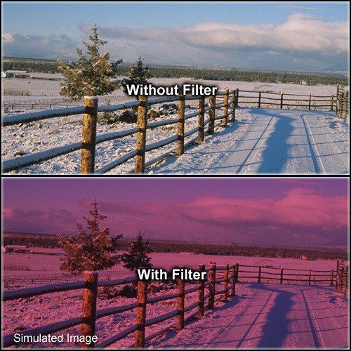 Tiffen 4 x 5" 2 Cranberry Solid Color Filter