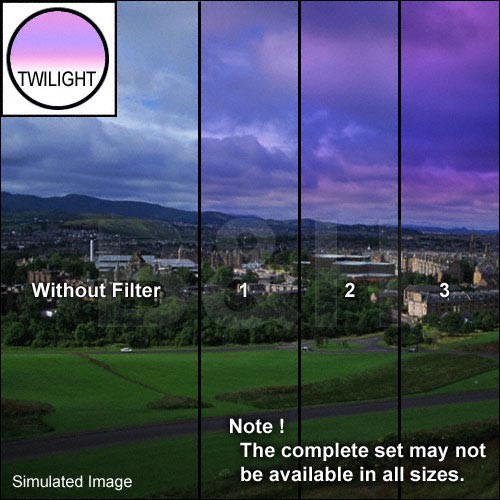 Tiffen 5 x 6" 2 Twilight Graduated Filter (Horizontal Orientation)