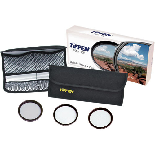 Tiffen 58mm Digital Video Film Look Kit 3 - Digital Diffusion F/X1, Soft F/X1 and Black ProMist 1/2 Filters