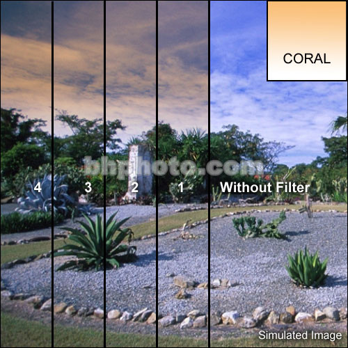 Tiffen 5 x 5" 2 Coral Soft-Edge Graduated Filter