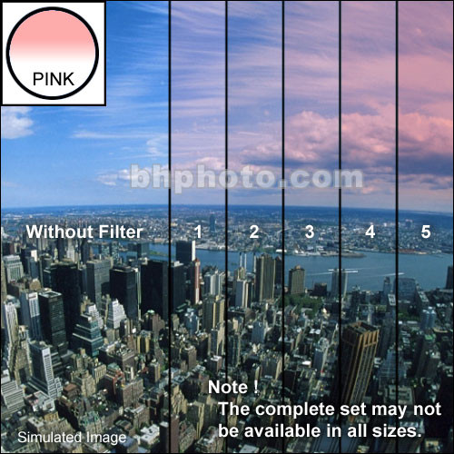 Tiffen 4 x 6" 1 Pink Hard-Edge Graduated Filter (Vertical Orientation)