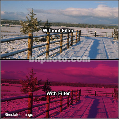 Tiffen 4 x 6" 3 Cranberry Solid Color Filter
