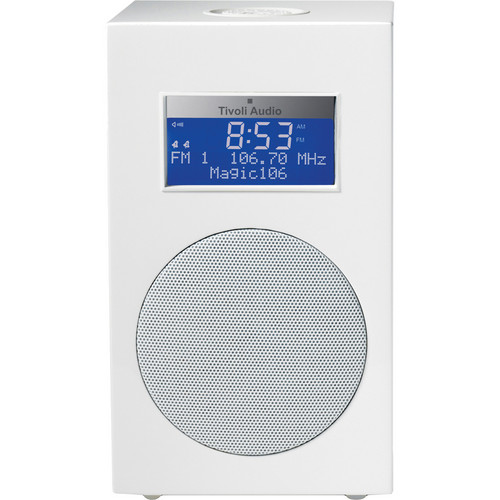 Tivoli Model 10 Clock Radio -Designer Collection (Frost White / SIiver)