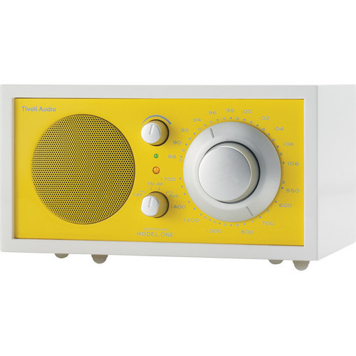 Tivoli Frost White Collection Model One AM/FM Table Radio (Frost White and Sunflower Yellow)