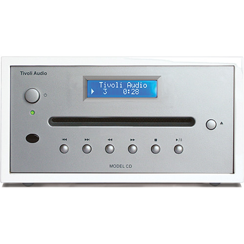 Tivoli Frost White Collection Model CD Player (Frost White/Silver)