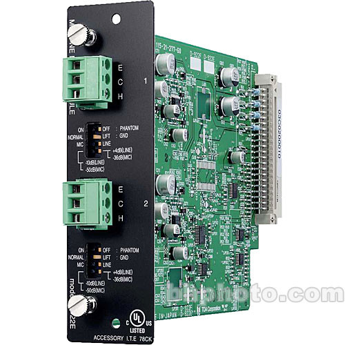 Toa Electronics D-922E - 2 x Mic/Line 20-Bit Input Module (Phoenix)