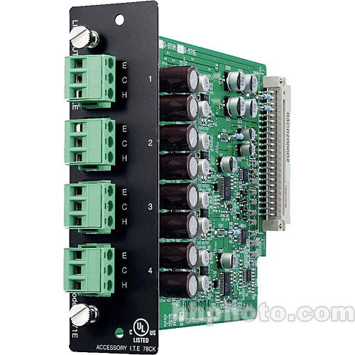 Toa Electronics D-971E - 4 x Balanced Line Output Module (Phoenix)
