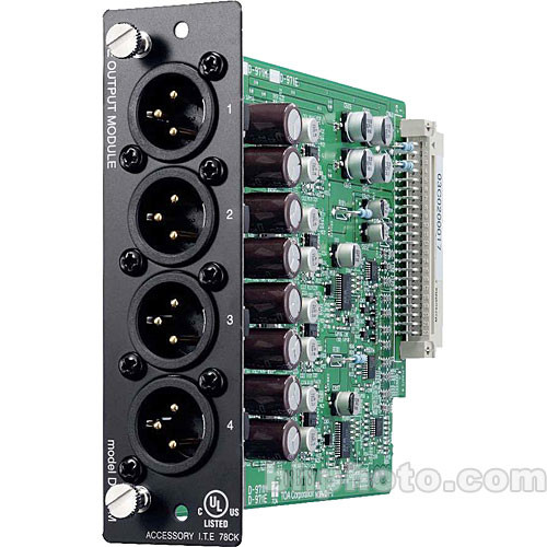 Toa Electronics D-971M - 4 x Balanced Line Output Module (XLR-M)