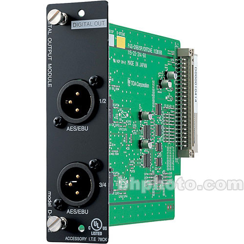 Toa Electronics D-972AE - 4 x Digital Output Module (AES/EBU)