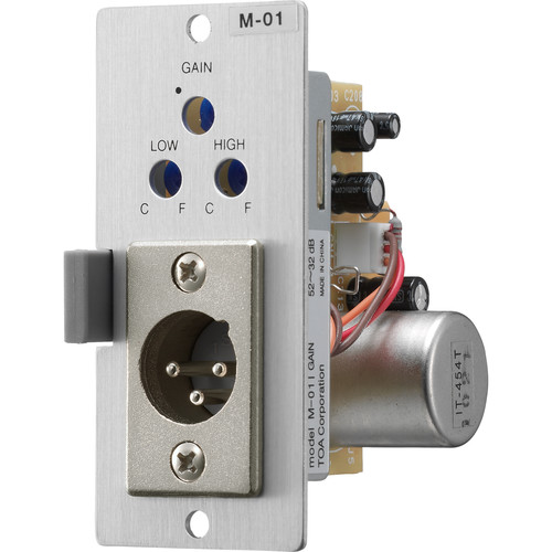 Toa Electronics M-01M - Microphone Input Module for Series 900 Amplifiers (XLR-M)