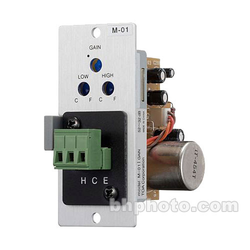 Toa Electronics M-01P - Microphone Input Module (1/4" Phone Jack)