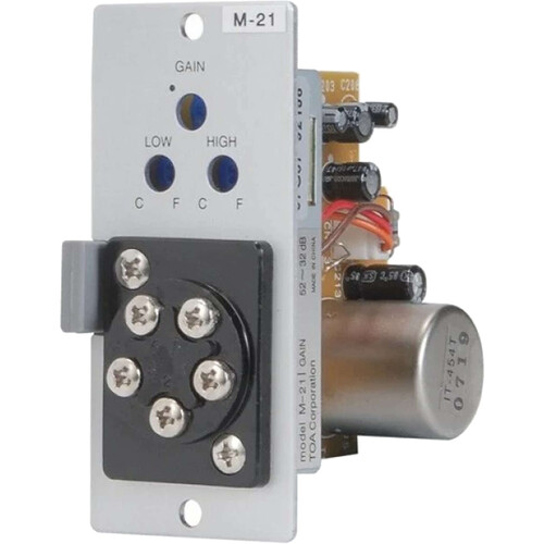 Toa Electronics M-21S - Mic Preamp w/ Remote Volume Control (Screw Terminals)