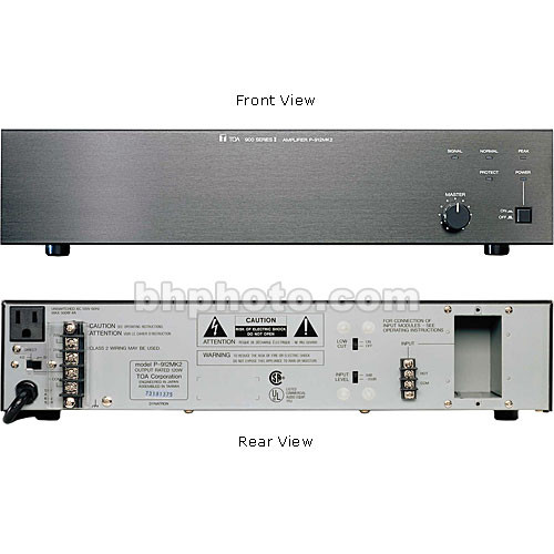 Toa Electronics P-912MK2 120 Watt Single-Channel Modular Power Amplifier