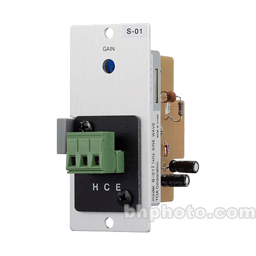 Toa Electronics S-01S - 1kHz Sine Wave Test Tone Generator Module