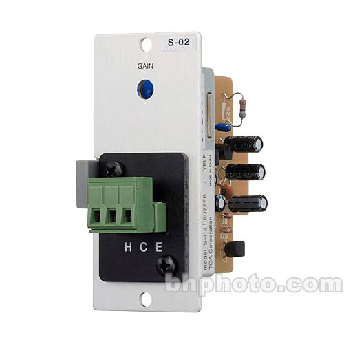 Toa Electronics S-02S - Buzzer/Yelp Tone Generator Module for 900 Series Amplifiers