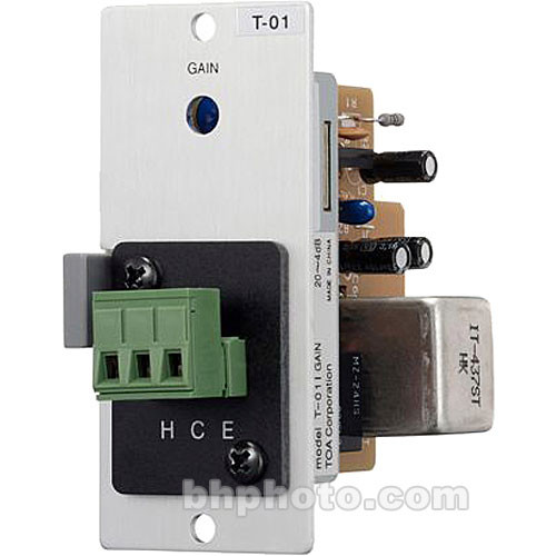 Toa Electronics T-01S - Balanced Line Output Module (Terminal Block)
