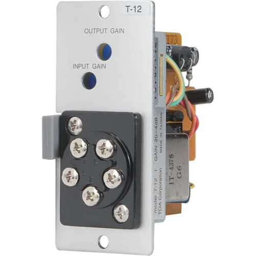 Toa Electronics T-12S - Unbalanced Line Input w/ Music-On-Hold Output and Input Mute-Receive