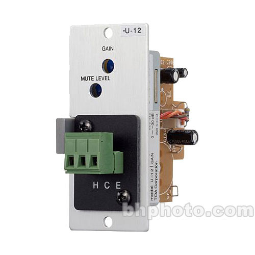 Toa Electronics U-12S - Unbalanced Line Level Input w/ Mute-Receive (Terminal Block)