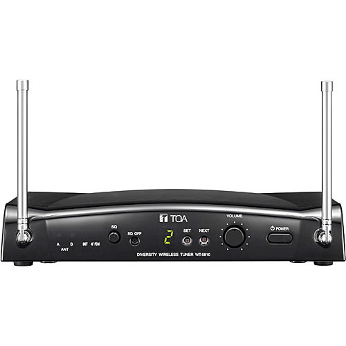 Toa Electronics WT-5810 F01US Portable Space Diversity 16-Channel Wireless Tuner