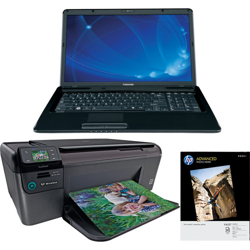 Toshiba Satellite L675D-S7013 17.3" Laptop Computer with Printer Kit