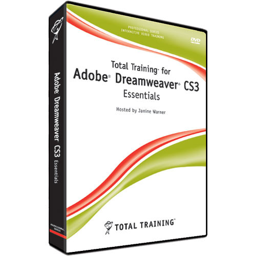 Total Training Adobe Dreamweaver CS3 Essentials Training DVD
