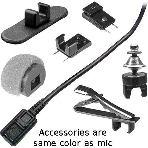 Tram TR50 Omni Lavalier Microphone, Phantom/Battery Powered with XLR Connector (Black)