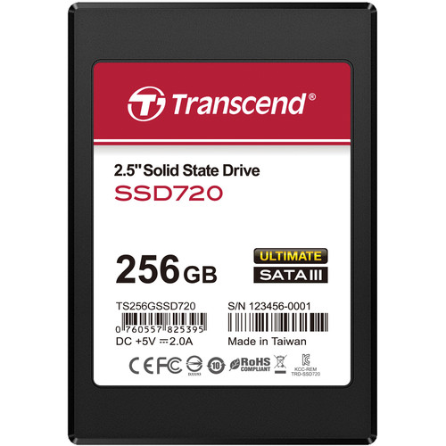 Transcend 256GB 2.5" SATA III SSD720 Solid State Internal Drive