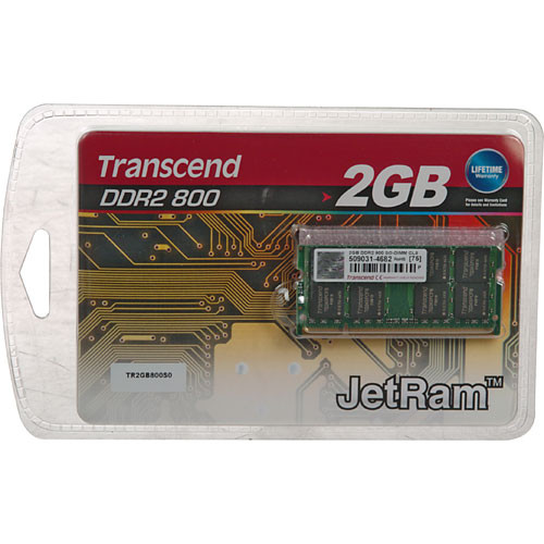 Transcend 2GB SO-DIMM Memory for Notebook