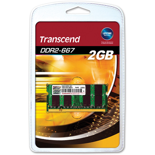 Transcend 2GB SO-DIMM Memory for Notebook TS256MSQ64V6U B&H