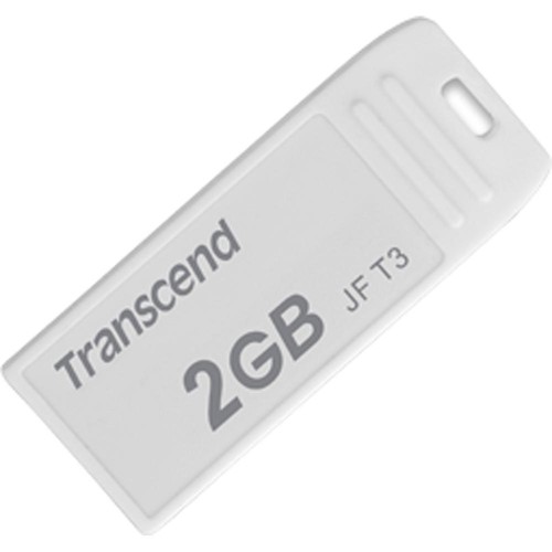 Transcend 2GB JetFlash T3 Miniature Flash Drive (White)